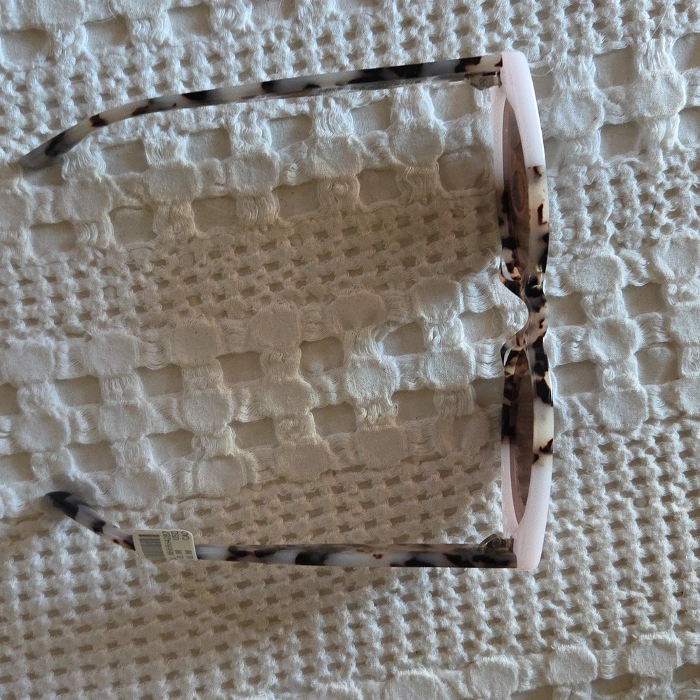 Anthropologie I-SEA Marley Sunglasses Ivory Blonde Tort - Picture 5 of 8